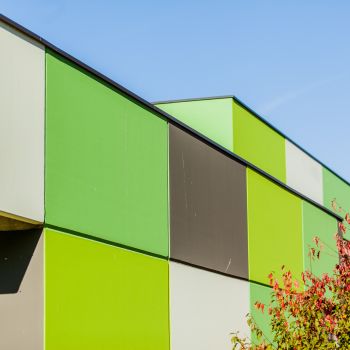 Fassadensanierung der Realschule in Öhringen. 