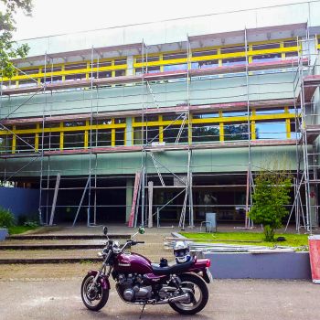 Fassadensanierung der Realschule in Öhringen. 