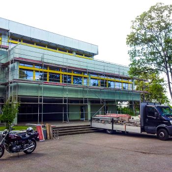 Fassadensanierung der Realschule in Öhringen. 